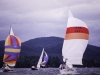 Sailing race, Lake George, New York, circa 1995.
