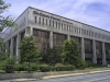 The Charlotte Observer newspaper building in Charlotte, North Carolina.