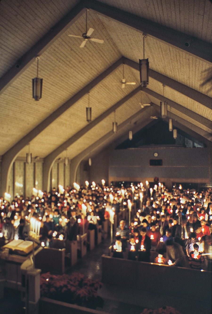 Christmas Eve Candle-light church service.