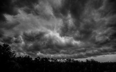Gathering storm clouds, Piedmont of North Carolina.