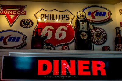 An old Route 66 Diner in Weatherington, Oklahoma