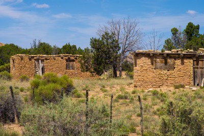 Old homes in the Acoma Pueblo, New Mexico